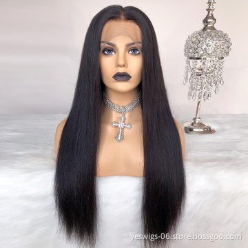 100% Raw Natural Look Pre Plucked Swiss Transparent Lace Front Wig With Baby Hair Premium Brazilian Hd Human Hair Lace Front Wig